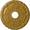 Ekena Millwork Kendall Train Station Medallion (Canopies up to 3 7/8"), 18 1/2"OD x 3 7/8"ID x 1"P, Pharaohs Gold CM18KDPGS - alternate 1